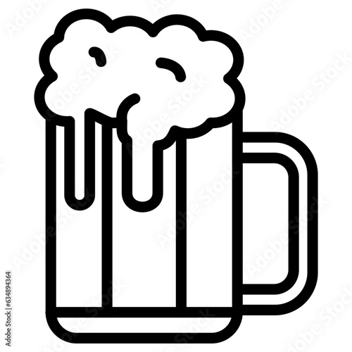 Beer mug Icon style