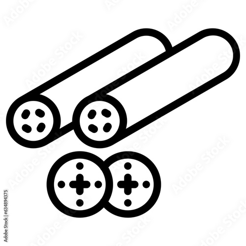 Sushi roll Icon style
