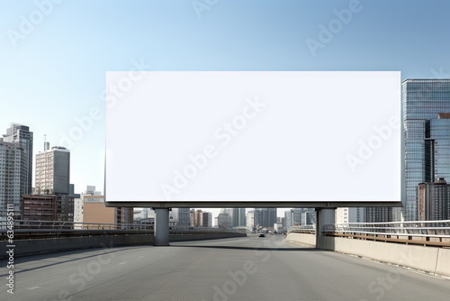 Blank billboard for advertising