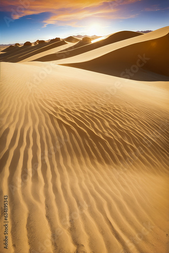 Deserts – sand dunes, rock formations, cactus, rattlesnakes, s photo