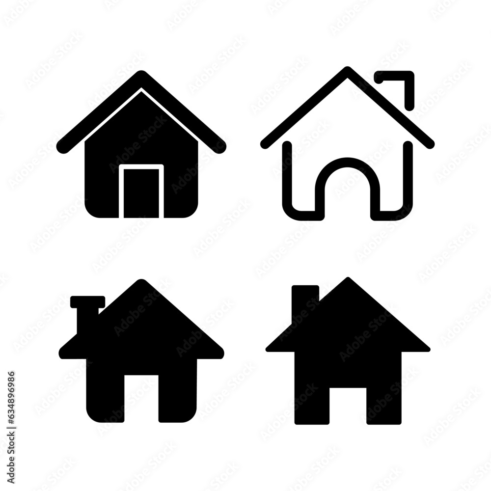 Home icon vector. House vector icon Home icon vector. House vector icon