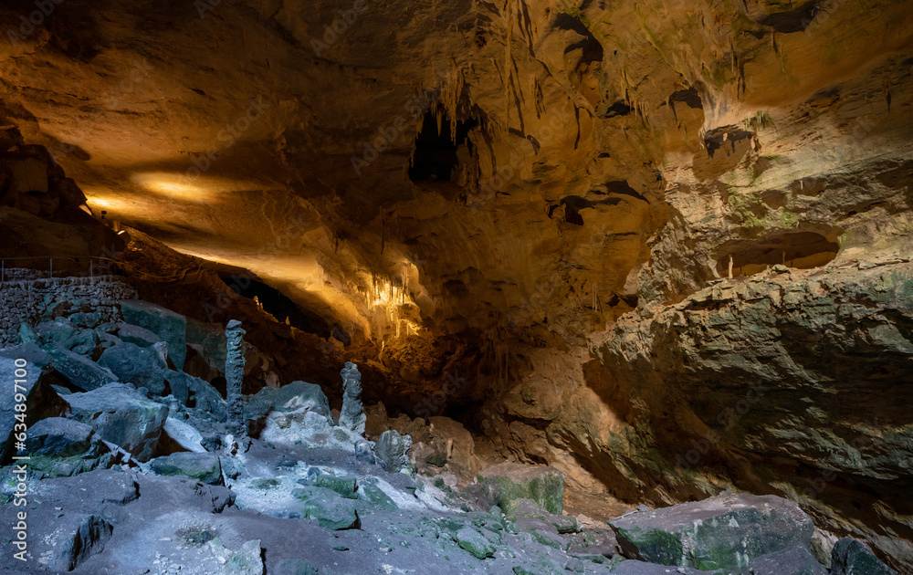Natural Light and Artificial Light In Carlsbad Caverns Natural Light and Artificial Light In Carlsbad Caverns