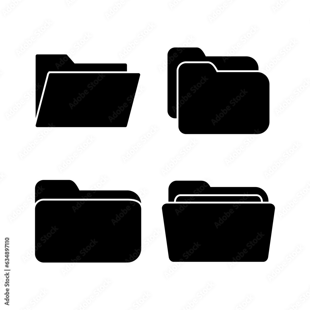 Folder icon vector. document folder icon Folder icon vector. document folder icon