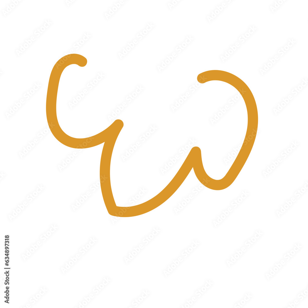 Neutral Doodle Squiggly Line Neutral Doodle Squiggly Line