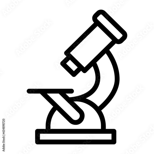 microscope outline icon