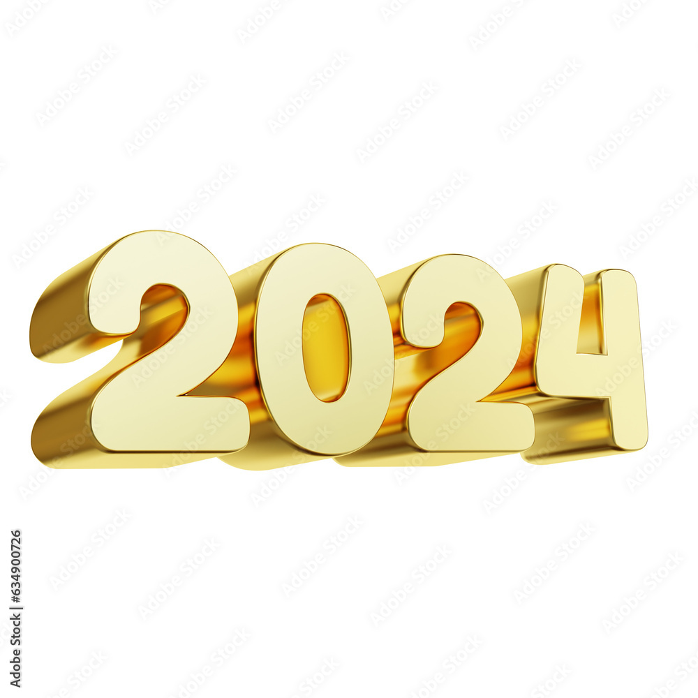 3d rendered text happy new year 2024 3d rendered text happy new year 2024