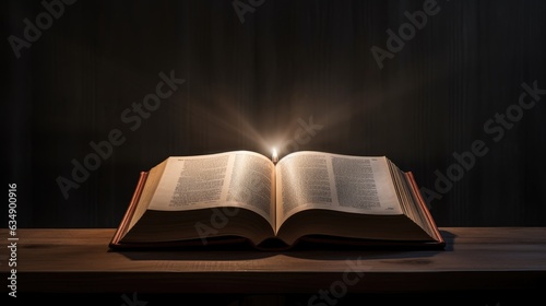 Image of an open book displaying sacred verses or teachings.