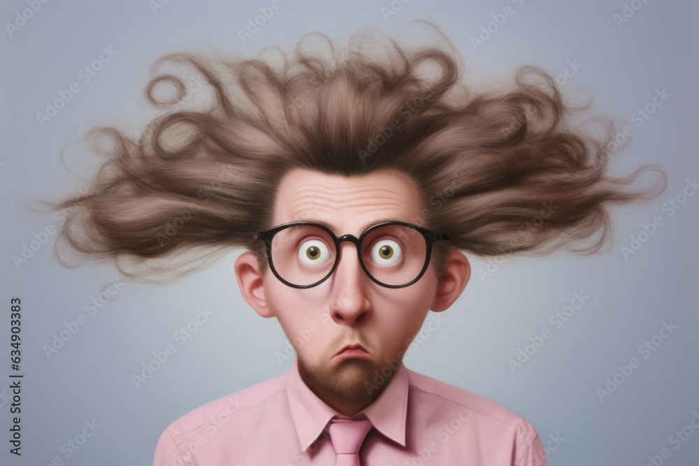 驚く表情の人物,Generative AI AI画像