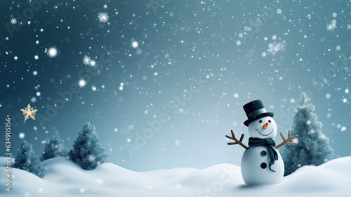 Snowman in the winter © Adriana