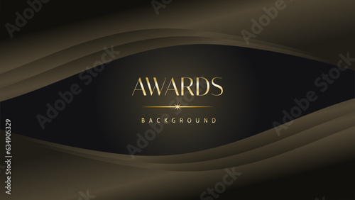 Black gold royal awards graphics background lines sparkle elegant shine modern glitter template luxury premium corporate abstract design.
