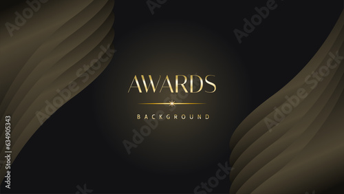 Black gold royal awards graphics background lines sparkle elegant shine modern glitter template luxury premium corporate abstract design.