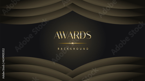 Black gold royal awards graphics background lines sparkle elegant shine modern glitter template luxury premium corporate abstract design.