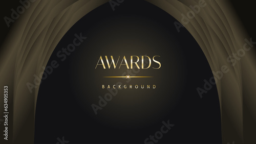 Black gold royal awards graphics background lines sparkle elegant shine modern glitter template luxury premium corporate abstract design.