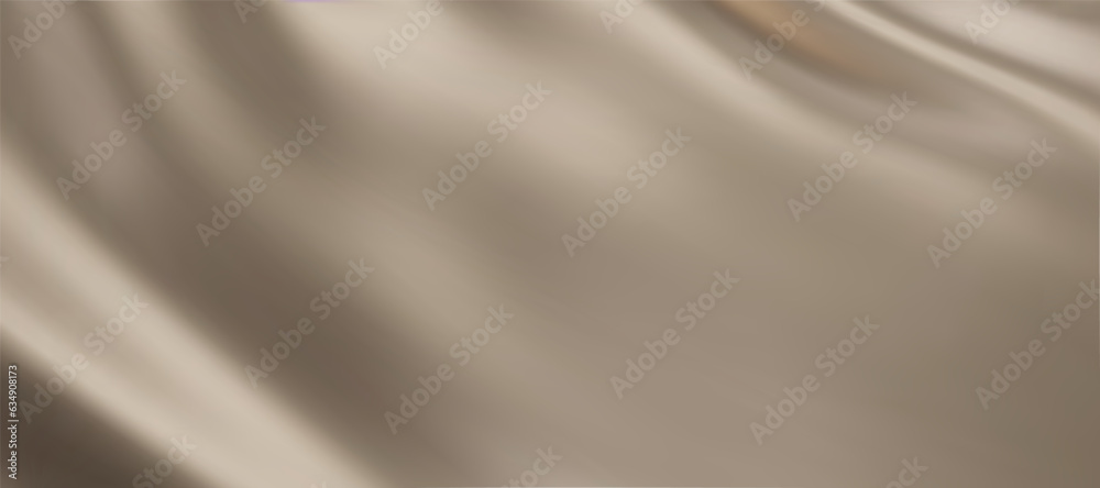 Close-up texture of natural beige silk. Light Gold fabric smooth texture surface background. Smooth elegant golden silk in Sepia toned. Texture, background, pattern, template.