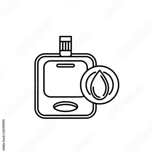 Diabetes test outline icon