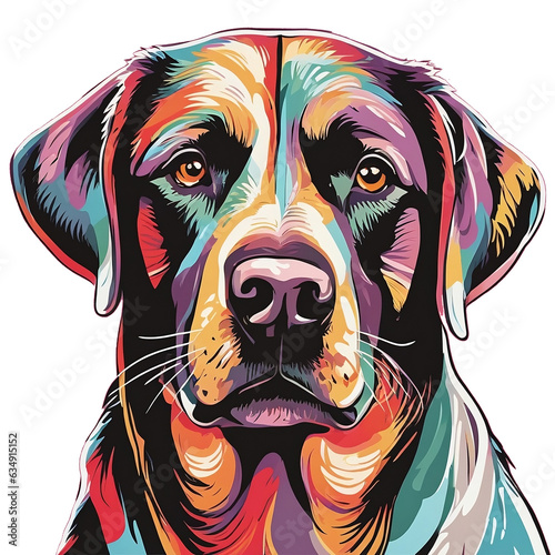 Labrador Retriever dog . Cute puppy design .