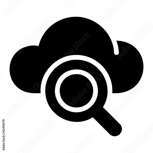 loupe glyph icon