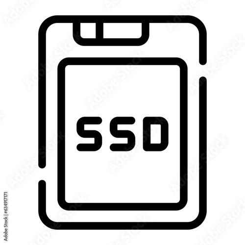 ssd line icon