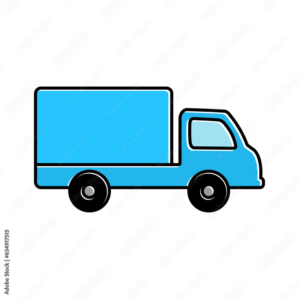 Fototapeta premium truck illustration vector logo template