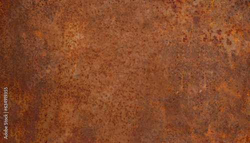 Foto Grunge rusty orange brown metal corten steel stone background texture banner pan
