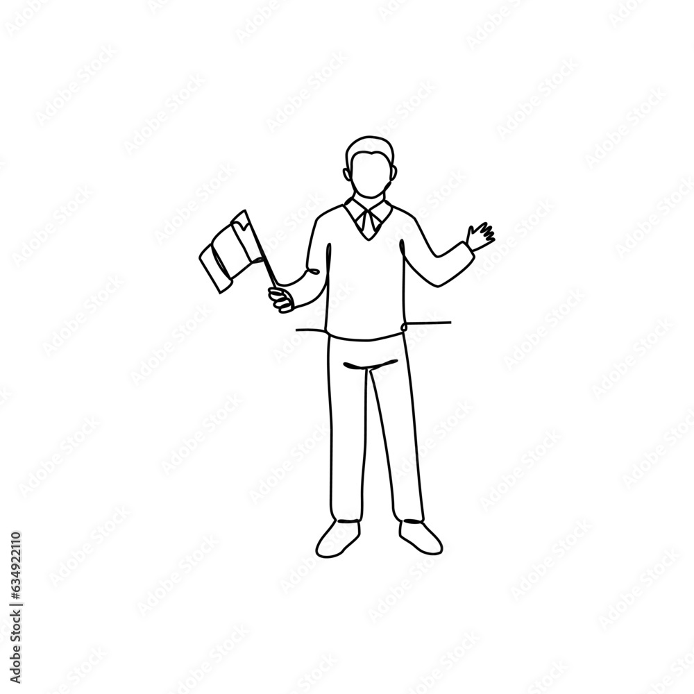 One continuous line drawing of school uniform in Canada with white background. Fashion education design in simple linear style. education design concept vector illustration. One continuous line drawing of school uniform in Canada with white background. Fashion education design in simple linear style. education design concept vector illustration.