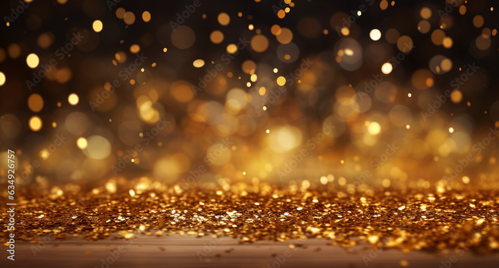 Gold stars dots scatter texture confetti background