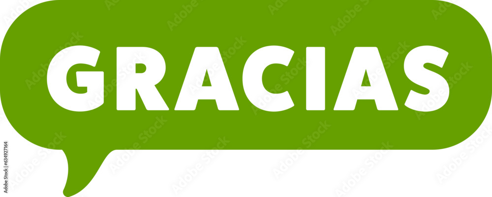 Gracias Speech Bubble Gracias Speech Bubble