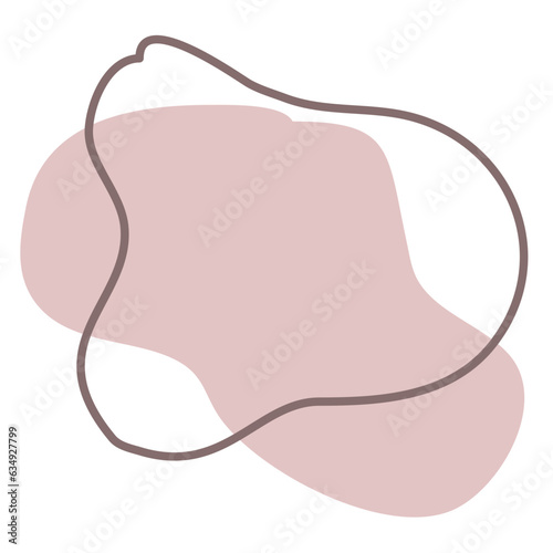 Cute Pastel Aesthetic Abstract Shape