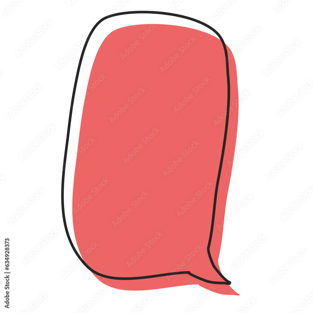 Cute Bubble speech Hand drawn element Cute Bubble speech Hand drawn element