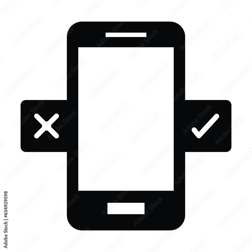 Yes, or, no icon Yes, or, no icon