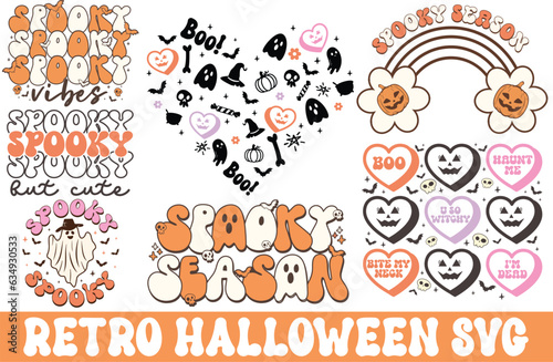 retro Halloween sublimation bundle