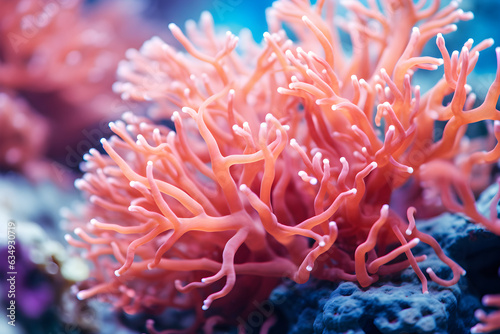 close up of a beautiful sea coral