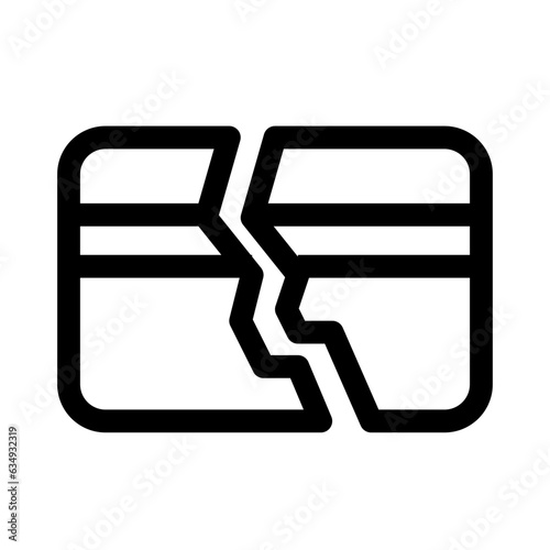 Broken Credit Card Icon