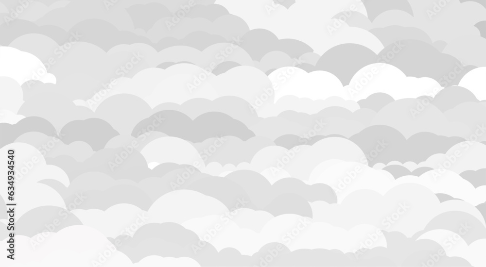 一面の雲の背景素材 一面の雲の背景素材