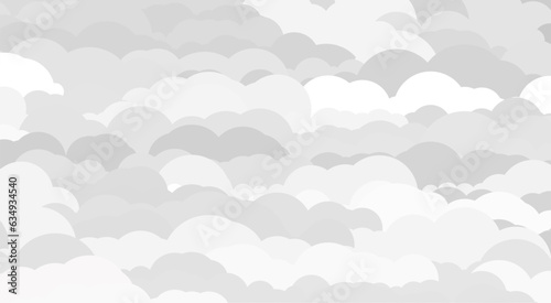 一面の雲の背景素材