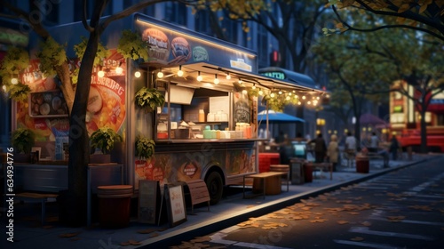 a food truck on the street