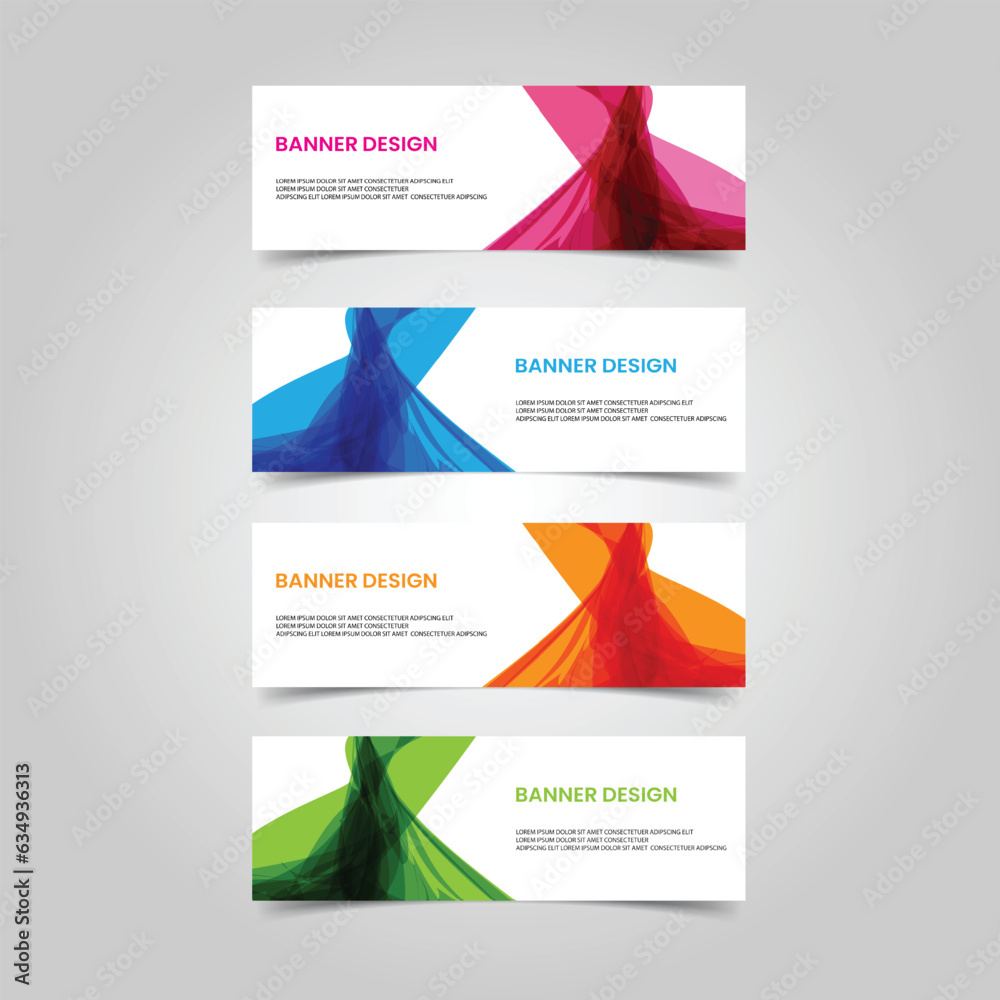Fototapeta premium Vector Abstract design banner web template