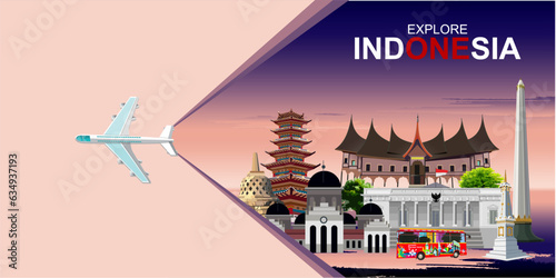 exploring Indonesian cities with their art, culture and landmarks. #634937193