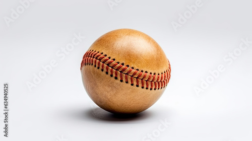A Baseball isolated on white background. Generative Ai