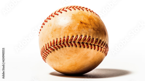 A Baseball isolated on white background. Generative Ai