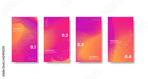 Business social media template vector set