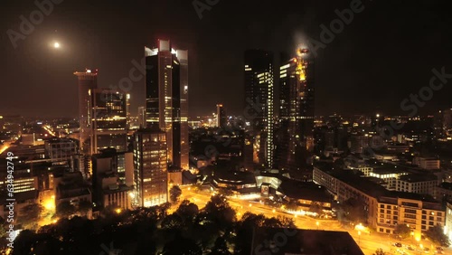 Wallpaper Mural Time lapse of urban city buildings blocks district Torontodigital.ca