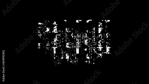 Glitch text motion graphic aimation tutorial photo