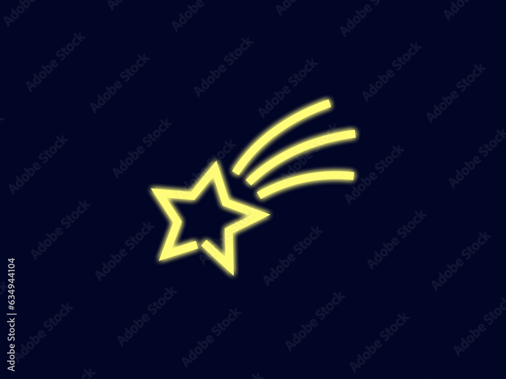 Obraz premium 流れ星ネオンサイン：B