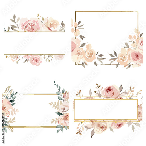 flower, floral, watercolor, border, frame, vector, card, winter, boho, design, eucalyptus, rustic, wreath, bohemian, set, plant, spring, vintage, geometric, bouquet, leaf, pattern, garden, nature, ros