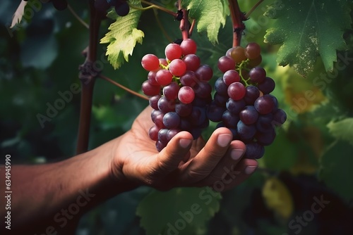 people's hands are holding grapes