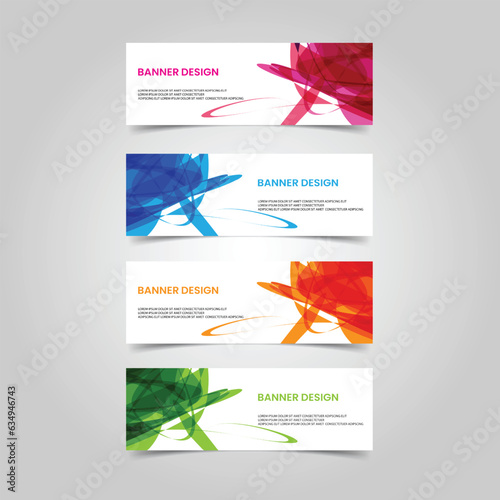 Vector Abstract design banner web template