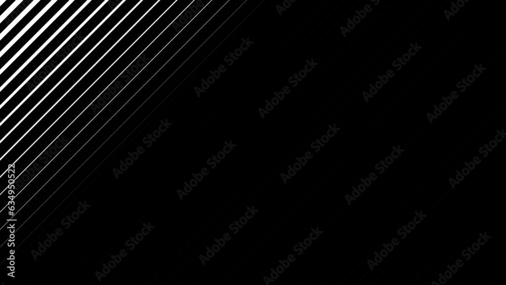 4K transition animation with diagonal lines