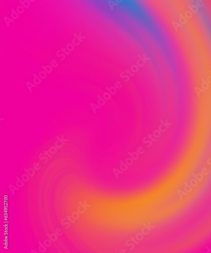 Bright pink background with soft colorful swirl.