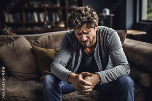 Fotografia Portrait of a depressed man